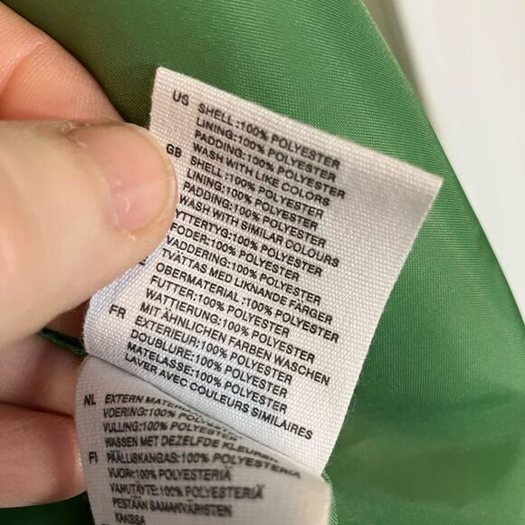 H&M rain jacket, green, pockets, size 10, excellent condition - Picture 4 of 4